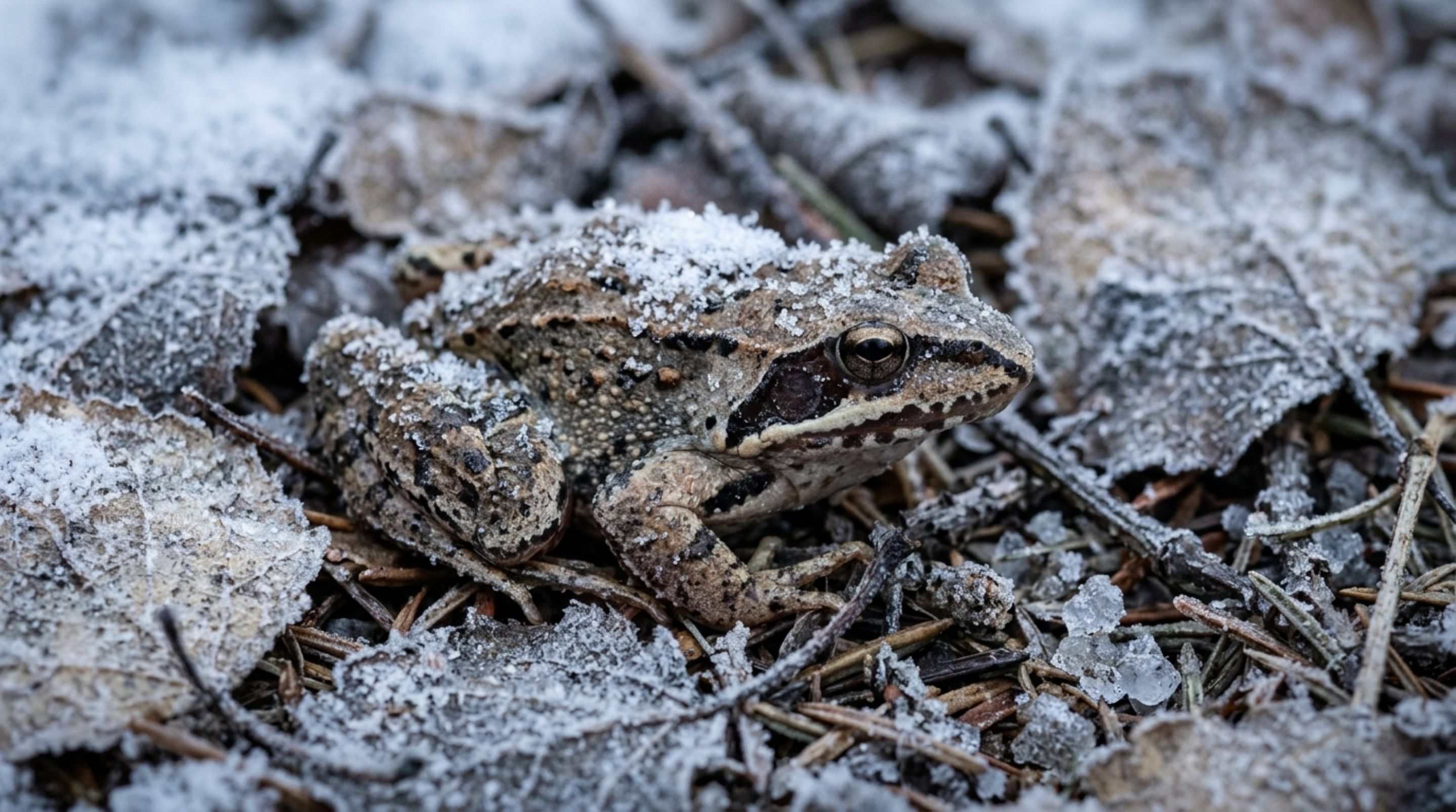 Este sapo pode congelar durante o inverno e voltar à atividade quando chega a primavera, uma estratégia que parece impossível para um vertebrado