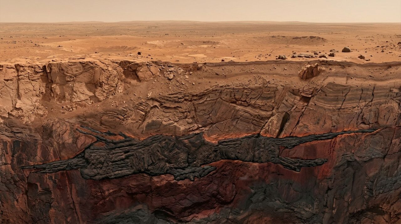 Um sistema de magma gigantesco pode estar enterrado sob Marte: sinais sísmicos desafiam a ideia de que só placas tectônicas criam essa complexidade