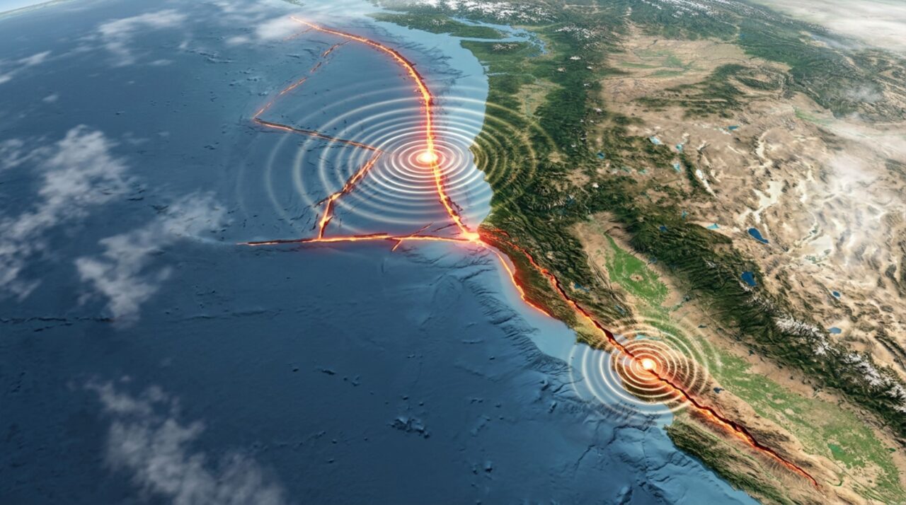 Duas falhas gigantes podem ter rompido quase juntas mais de uma vez: sedimentos do fundo do mar guardam pares de terremotos separados por horas