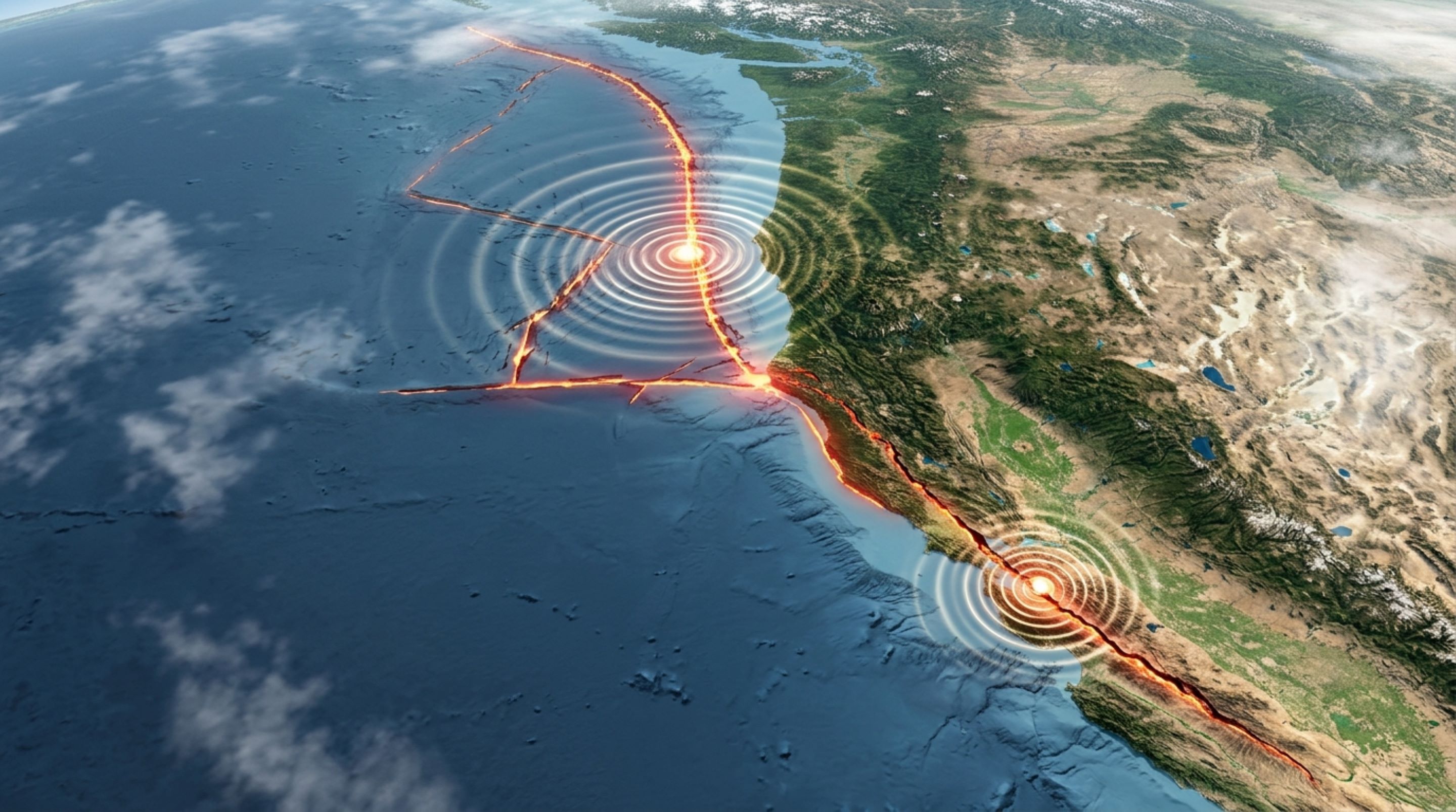 Duas falhas gigantes podem ter rompido quase juntas mais de uma vez: sedimentos do fundo do mar guardam pares de terremotos separados por horas