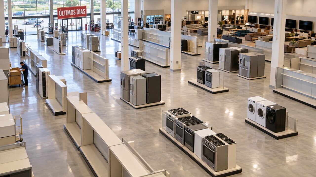 Gigante dos eletrodomésticos tenta encontrar uma saída para a crise, mas acaba colocando suas 220 lojas em liquidação