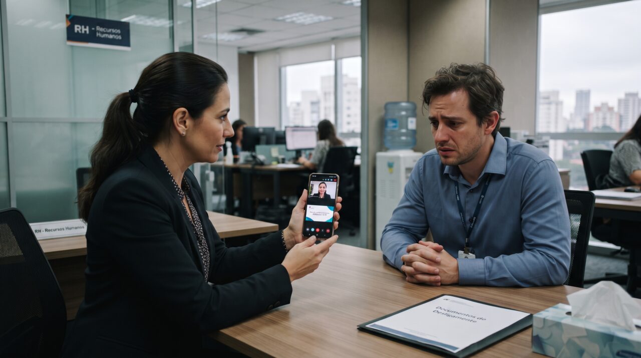 Funcionário de folga posta no Instagram um vídeo fazendo piada com os produtos da empresa onde trabalha, o post viraliza e ele é demitido por justa causa na segunda-feira