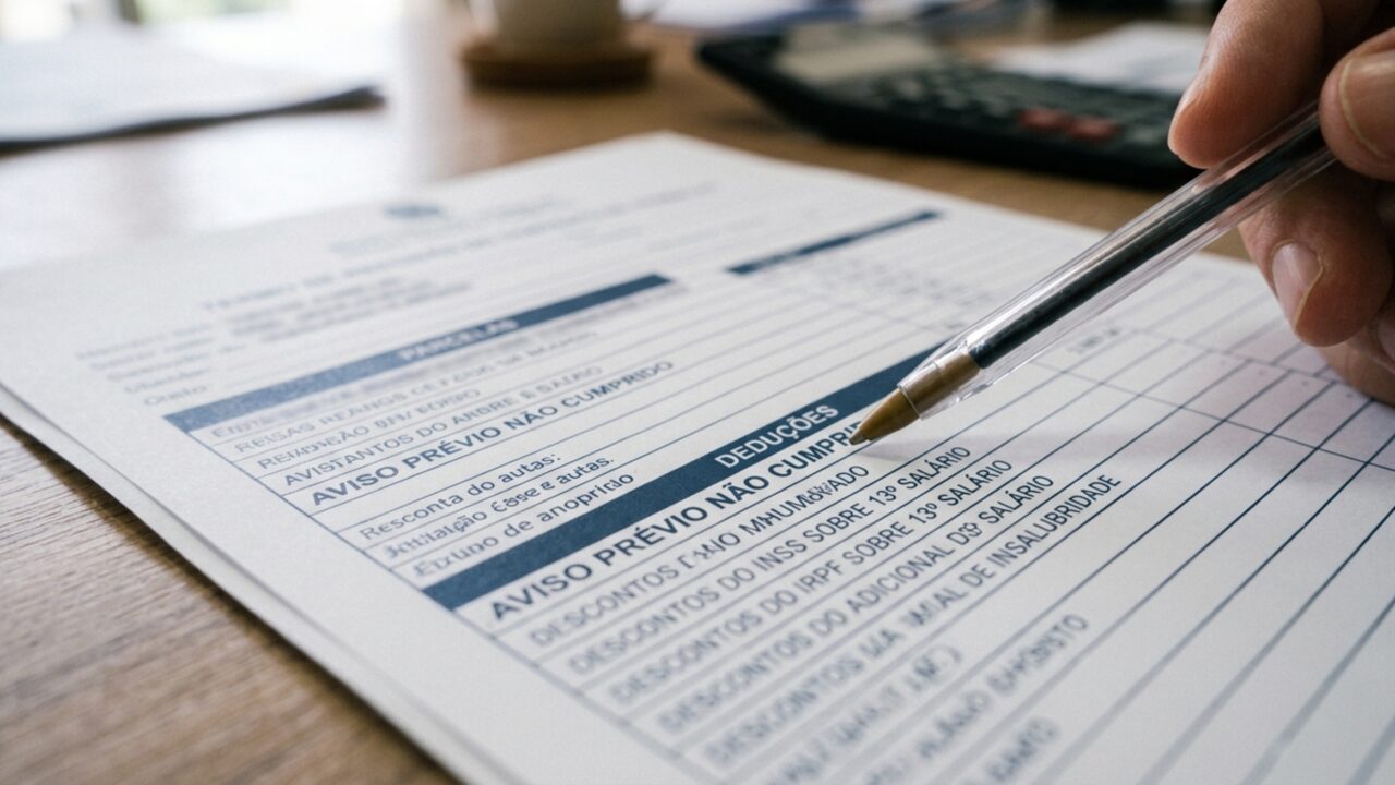 Trabalhador pede demissão após conseguir outro emprego e só na rescisão descobre desconto por causa do aviso prévio