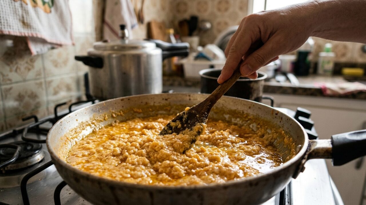 Muita gente coloca o queijo no molho enquanto ele ainda está borbulhando mas alguns minutos de espera podem evitar que a mistura fique granulada