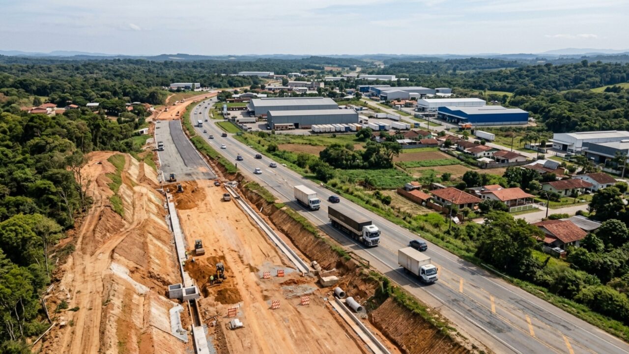 Rodovia de 15 km está recebendo sete viadutos, duas novas pontes e quatro passarelas em uma transformação de mais de R$ 200 milhões no interior brasileiro