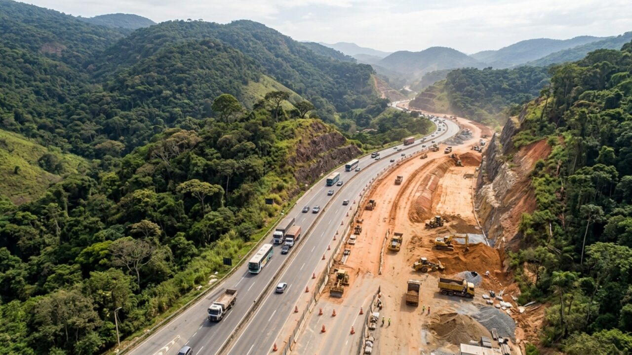 Com 303 km de duplicações, 154 novos dispositivos rodoviários e 255 km de faixas adicionais, uma gigantesca concessão pretende transformar as estradas que ligam dois dos estados mais populosos do país