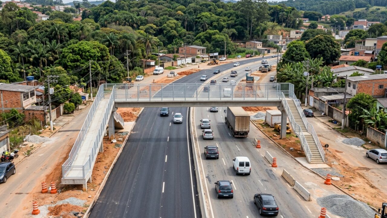 Rodovia que liga a maior metrópole do país ao interior está recebendo 23,7 km de duplicações, 11 passarelas e 11 novos dispositivos de retorno e interseção