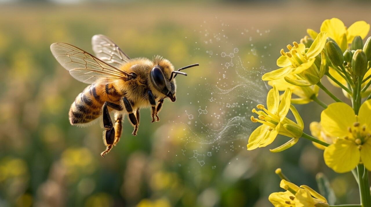 Abelhas podem aprender a fugir do pesticida antes de tocar na planta: inteligência artificial encontrou cheiros que funcionam como aviso