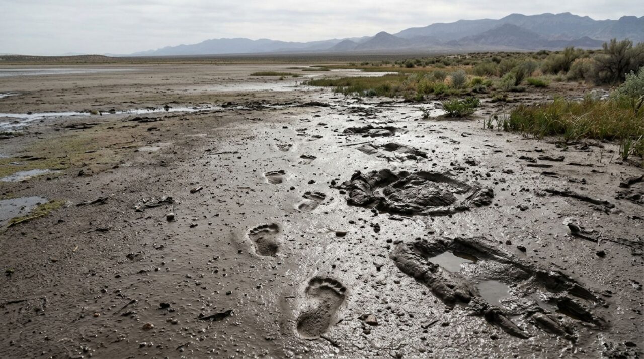 Uma pegada humana de 23 mil anos atravessou um período de seca e lagos encolhendo no Novo México durante a Era do Gelo