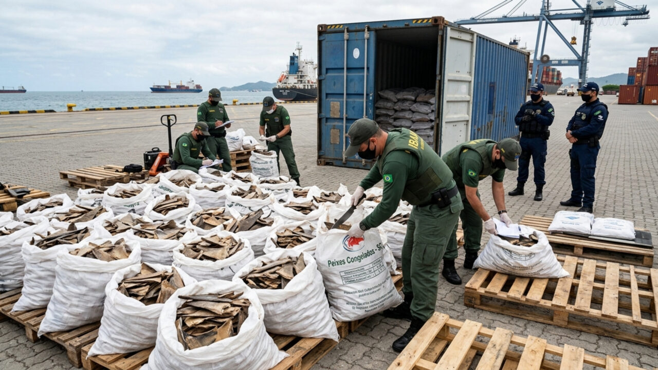Ibama aplica multa de R$ 50 milhões empresa que exportaria ilegalmente 17 toneladas de barbatanas de tubarão
