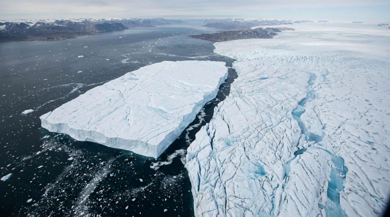 Um iceberg do tamanho de Manhattan se soltou da Groenlândia, mas os sinais de enfraquecimento já estavam aparecendo muito antes da ruptura