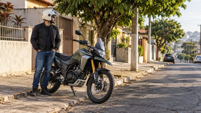 Suspensão invertida, ABS nas duas rodas e motor de 198 cc com 20,4 cv formam uma crossover de 167 kg que ainda leva 13 litros no tanque