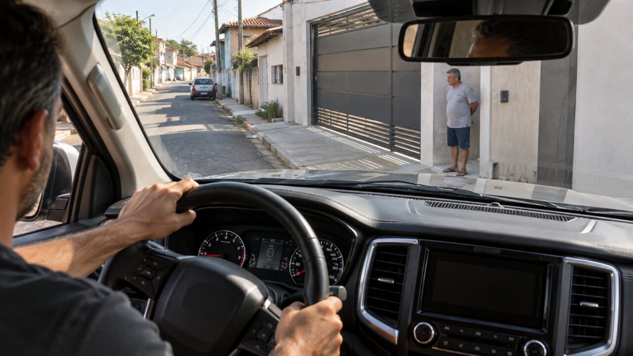Um portão novo, uma caminhonete maior e uma vaga que “sempre esteve ali”: reforma da garagem termina em discussão sobre espaço na calçada