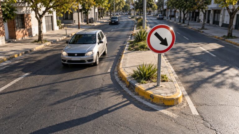 O que significa quando uma placa de trânsito tem fundo branco e uma seta voltada para baixo?