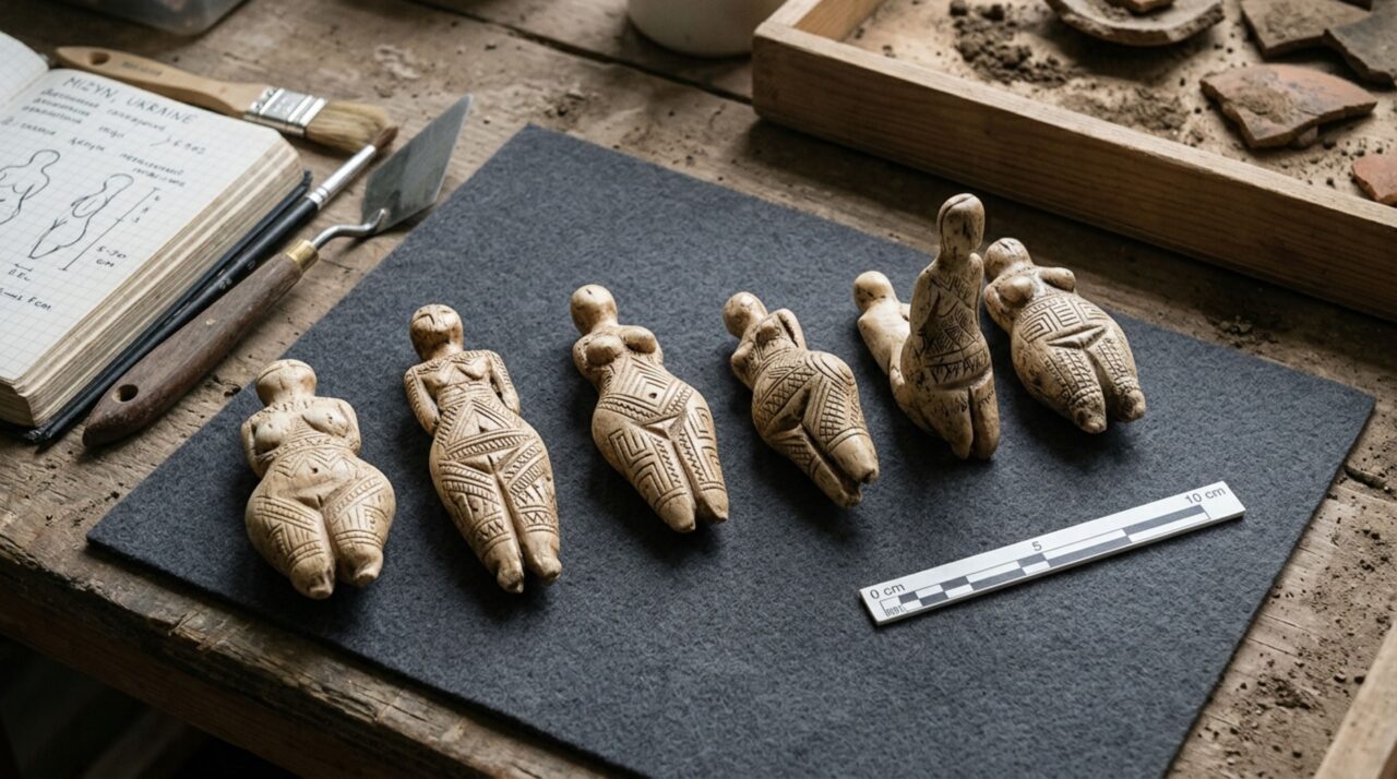Dezoito esculturas de marfim escondiam o desenho do próprio mamute e artesãos da Era do Gelo copiaram linhas naturais das presas