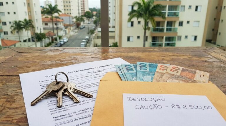 Inquilino sai do apartamento, o dono segura a caução por 4 meses e ele descobre o prazo que a lei dá para devolver