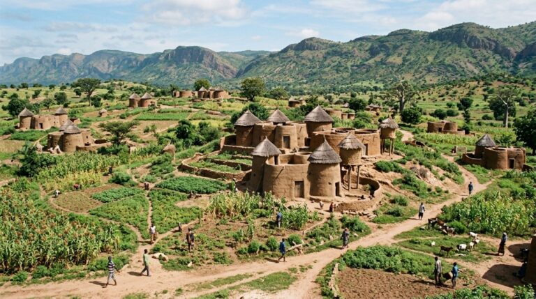 Koutammakou reúne casas-torre, campos agrícolas e espaços sagrados em uma mesma paisagem cultural