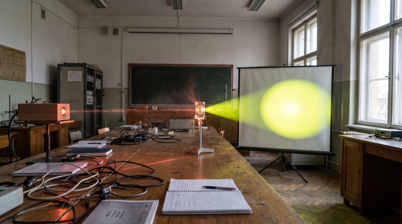 Um laser tocou uma superfície ultrafina sem encostar nela e mudou temporariamente a maneira como o dispositivo manipula a luz