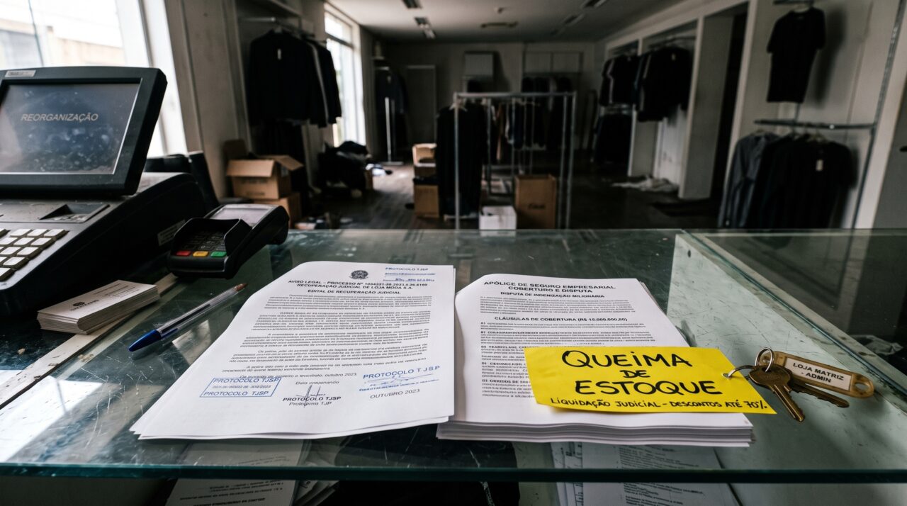 Depois de quase 60 anos vendendo roupas com desconto, rede fecha suas 13 lojas e liquida a operação, porque seguradoras deixaram de pagar indenizações de interrupção de negócios após a pandemia e eliminaram a alternativa de continuidade