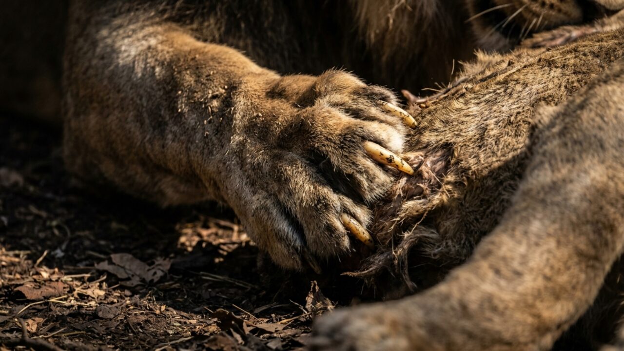 Leões de zoológico receberam carcaças inteiras e passaram a comer, descansar e voltar à atividade num ritmo muito mais parecido com o selvagem