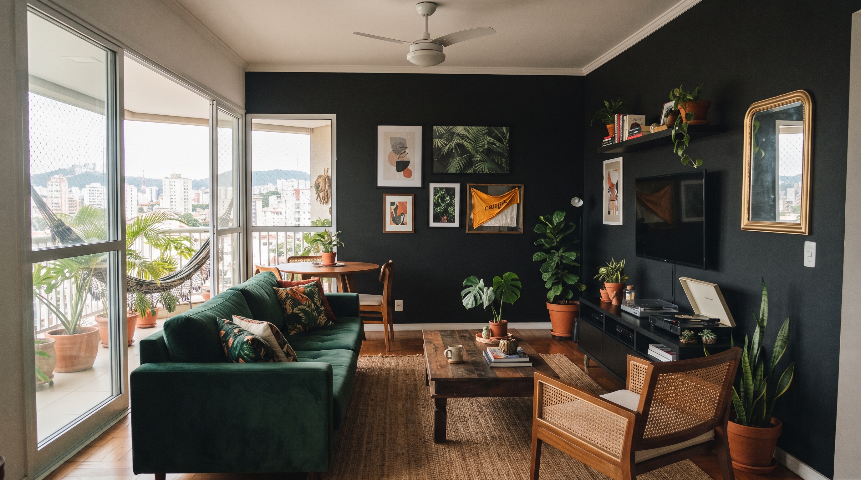 Inquilino pinta o apartamento todo de preto, decide se mudar após três anos e a imobiliária retém o caução, exigindo que o imóvel seja repintado de branco