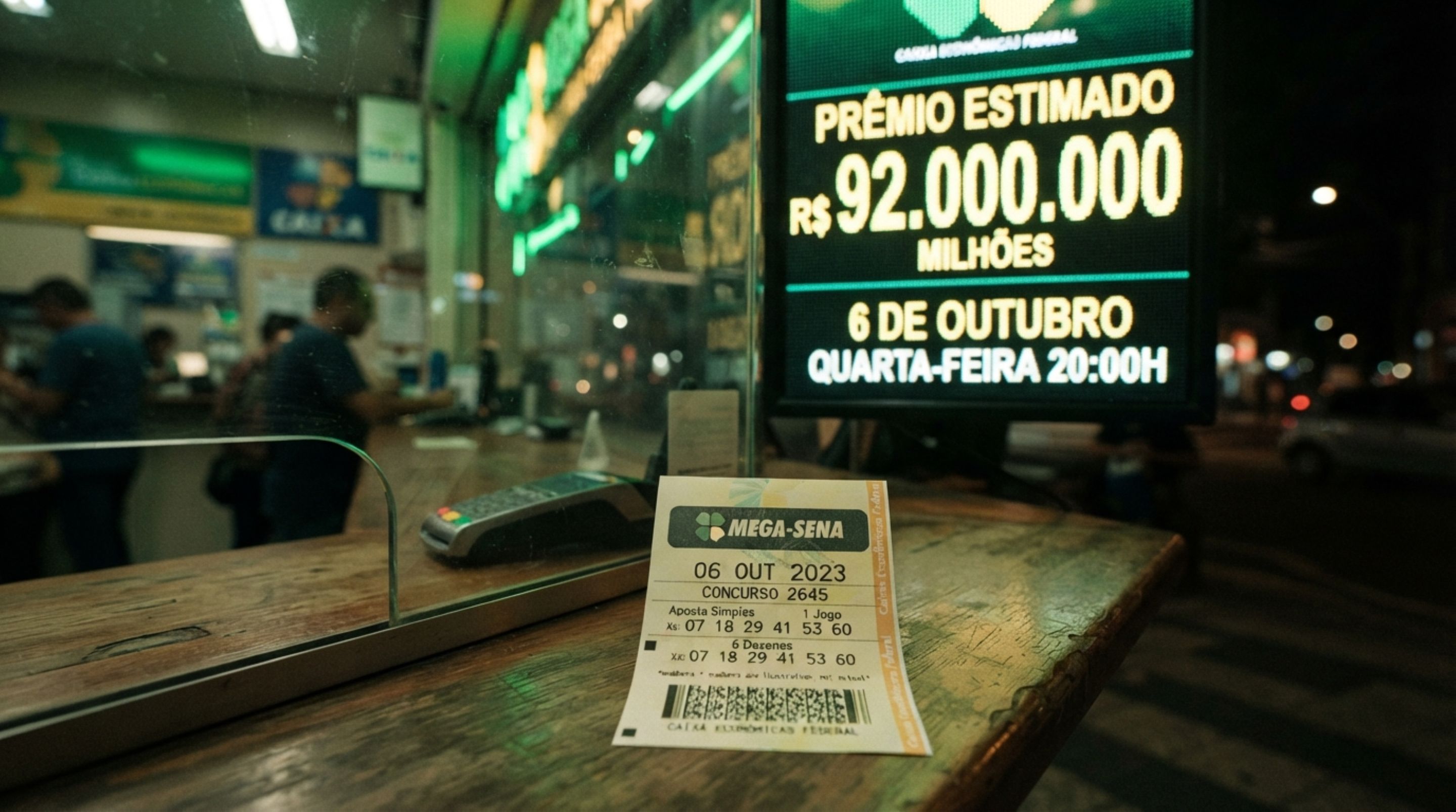 Mega-Sena acumula no concurso 3066 e prêmio sobe para R$ 92 milhões no próximo sorteio de 6 de outubro