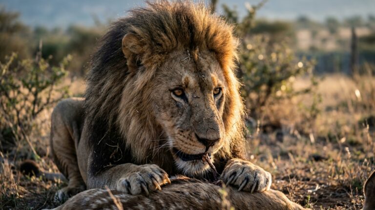 Leões de zoológico receberam carcaças inteiras e passaram a comer, descansar e voltar à atividade num ritmo muito mais parecido com o selvagem