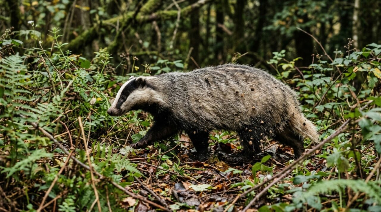 Uma semente viaja presa ao pelo de um animal e chega a outra área da floresta mostrando como a fauna ajuda plantas a encontrar novos lugares