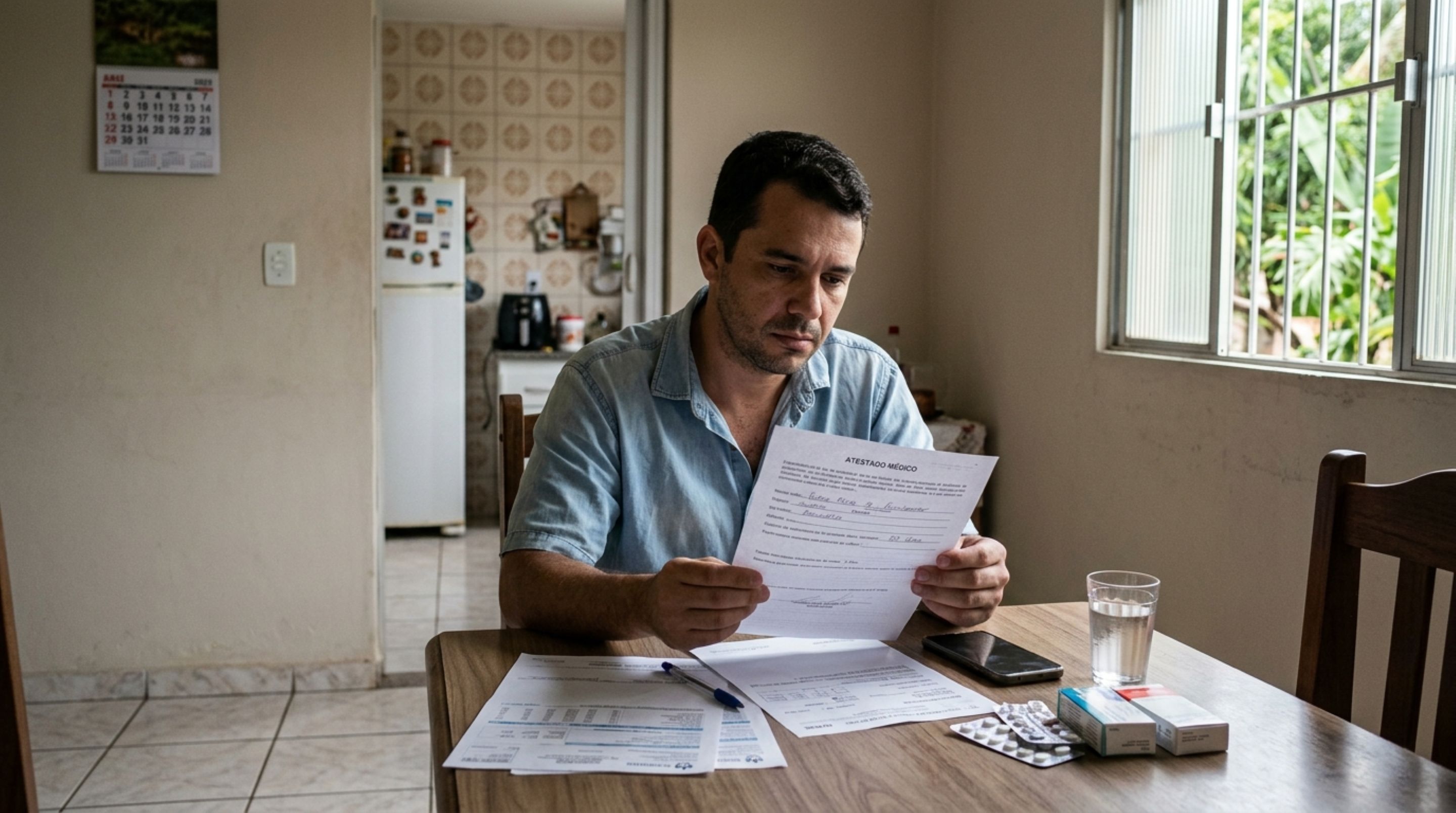 Trabalhador fica afastado por mais de 15 dias após descobrir um problema de saúde e percebe que o pagamento do seu salário pode passar a depender do INSS