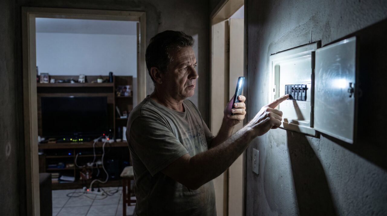 TV, videogame, roteador, ventilador e carregadores dividem a mesma tomada e o problema real vai muito além do número de plugues disponíveis no benjamim
