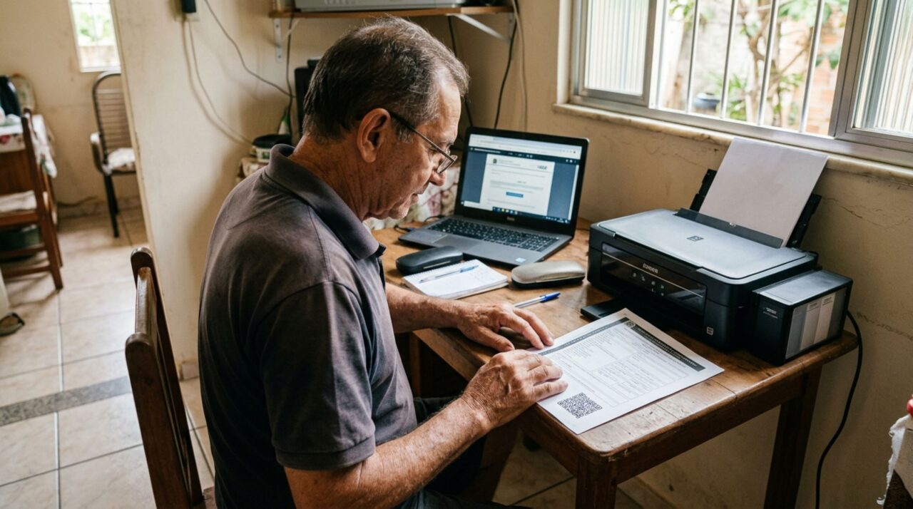 Aposentado imprime o documento do carro em uma folha comum, é questionado por um conhecido sobre a falta do papel oficial e descobre o que torna o CRLV impresso válido na fiscalização