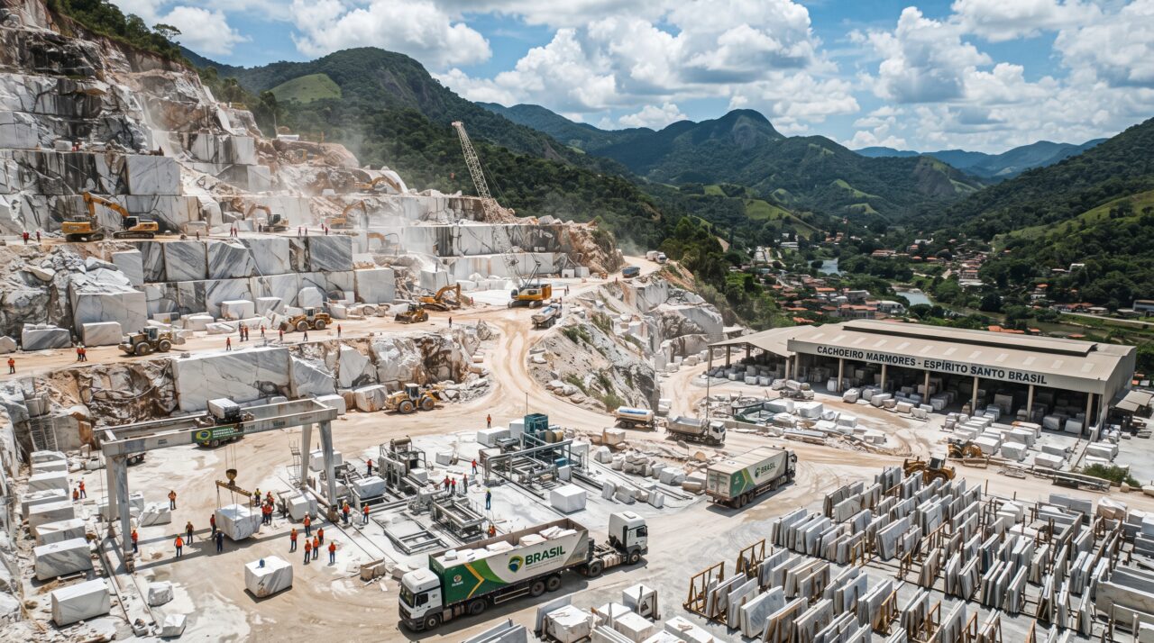 Cachoeiro de Itapemirim como o maior polo de extração de mármore e granito do Brasil