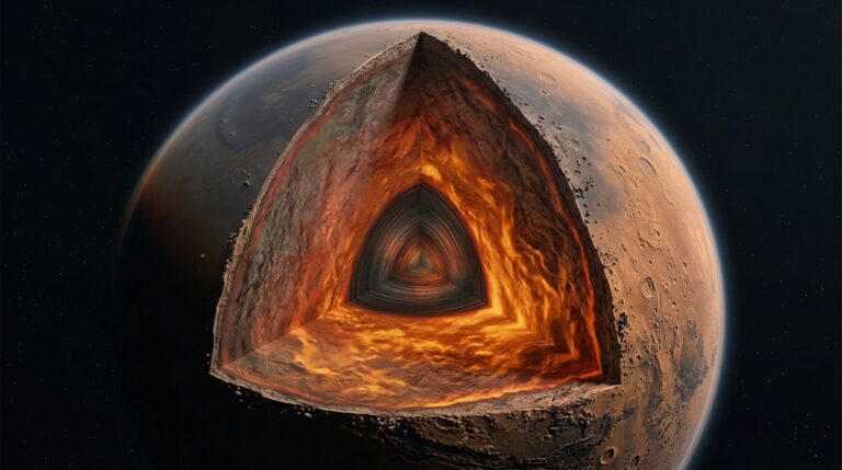 Estudo indica que o manto de Marte pode ser até 400 °C mais quente sob o hemisfério sul
