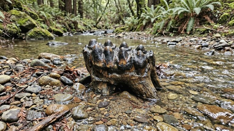Molar de mastodonte-do-Pacífico encontrado em riacho da Califórnia preserva coroa e raízes quase intactas
