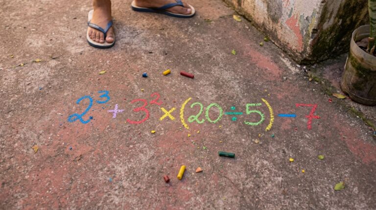 Você ainda sabe como resolver 2³ + 3² × (20 ÷ 5) − 7 corretamente? Até quem estuda exatas tem dificuldade