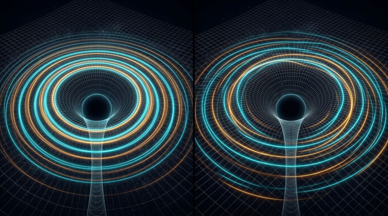 Correção de Gauss-Bonnet rompe a igualdade entre os espectros de perturbações em modelos gravitacionais de dimensões extras