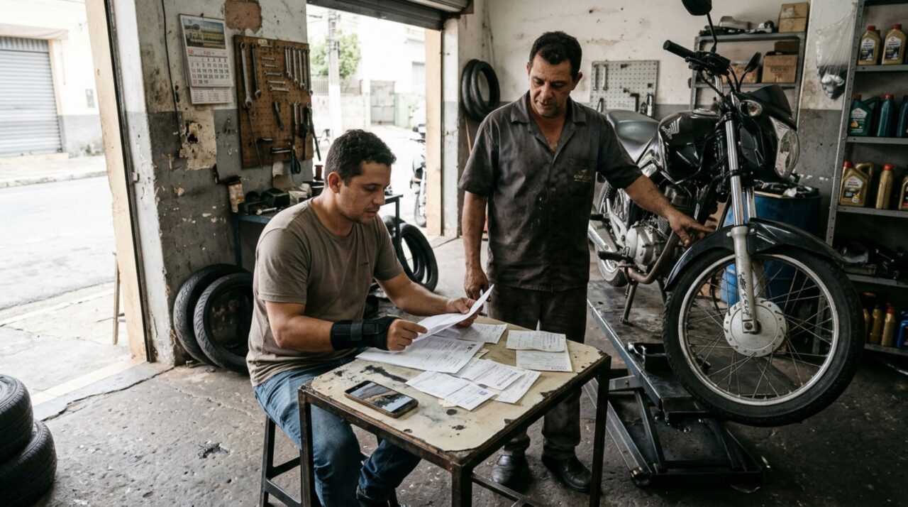 Motociclista atravessa uma rua onde a prefeitura retirou parte do asfalto para fazer reparos, perde o controle ao atingir um desnível sem sinalização e busca indenização pelas despesas médicas e danos na moto