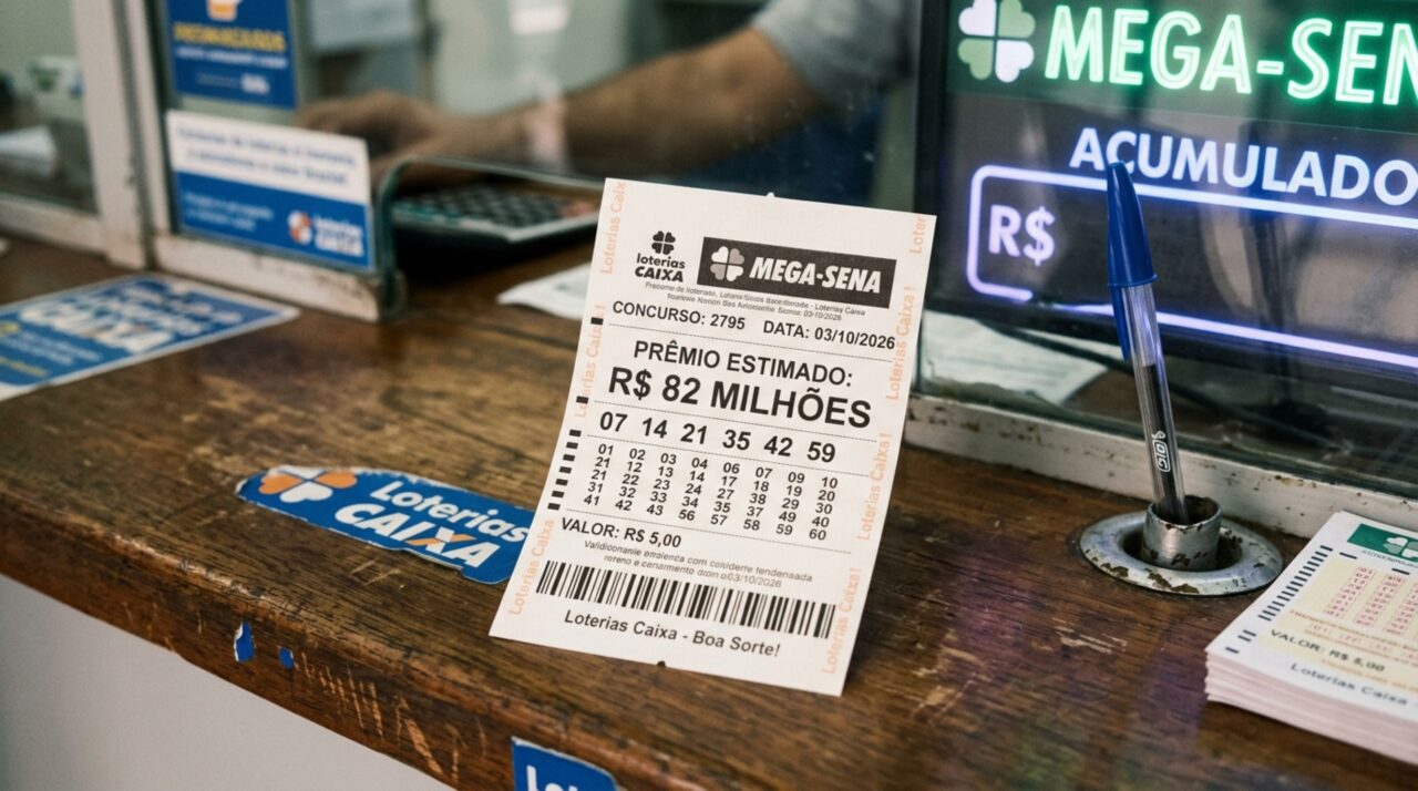 Mega-Sena acumula outra vez e próximo sorteio coloca R$ 82 milhões em jogo no sábado, 3 de outubro