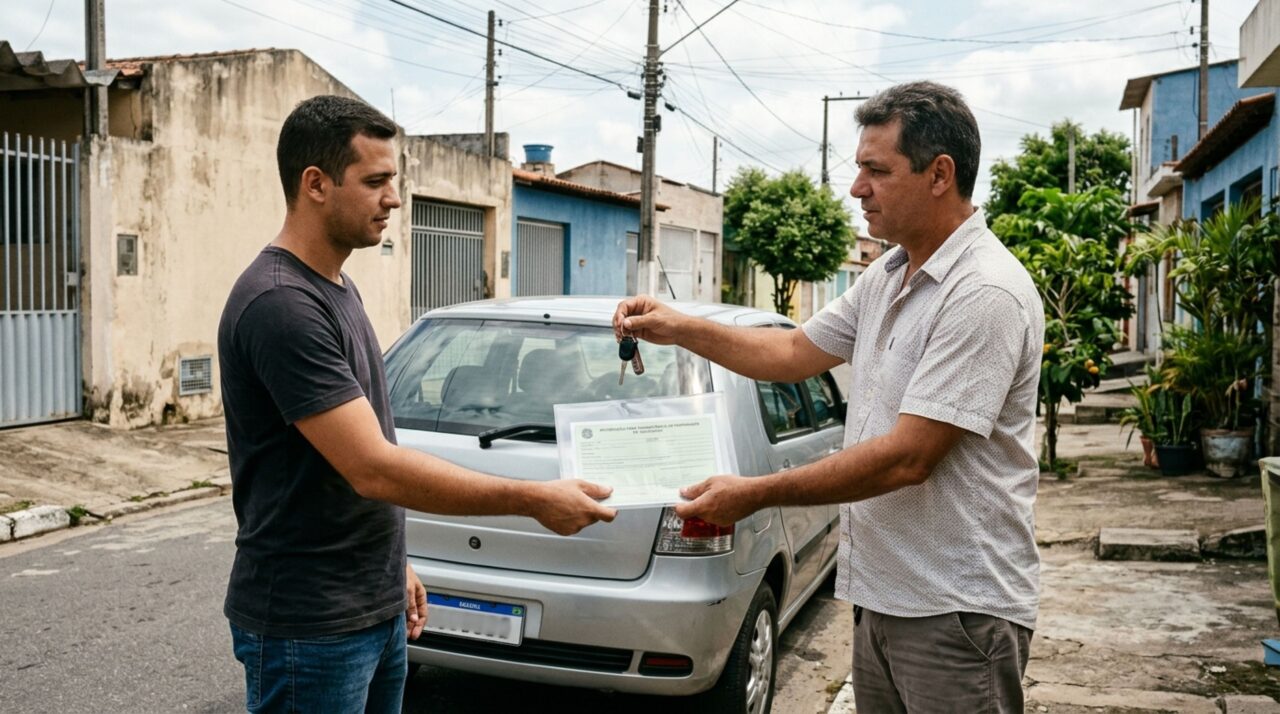 Motorista compra um carro usado, começa a circular antes de concluir a transferência e descobre que deixar a documentação em nome do antigo proprietário pode trazer problemas para os dois envolvidos