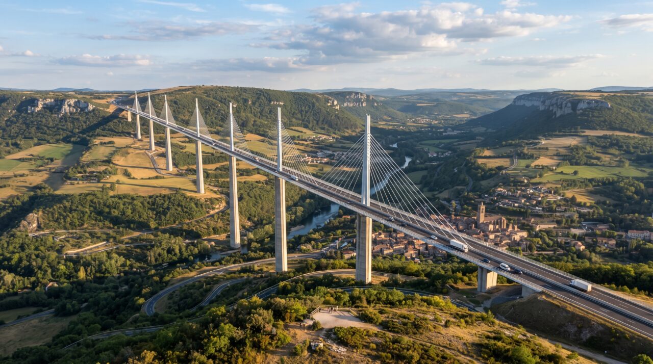 O funcionamento e as curiosidades da ponte estaiada mais alta do mundo.