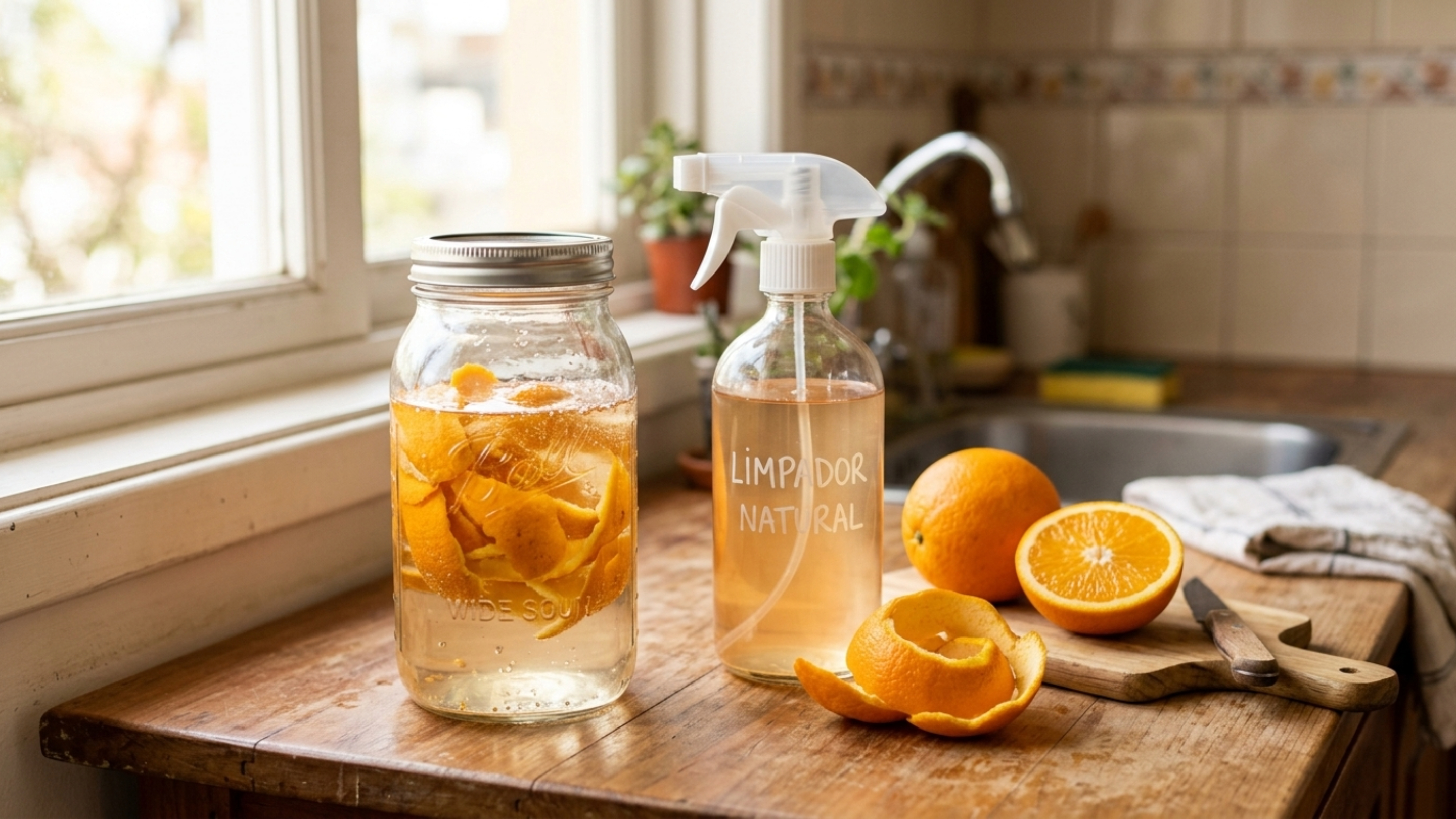 Misturar cascas de laranja com vinagre branco: para que serve e por que é bom para limpar a casa