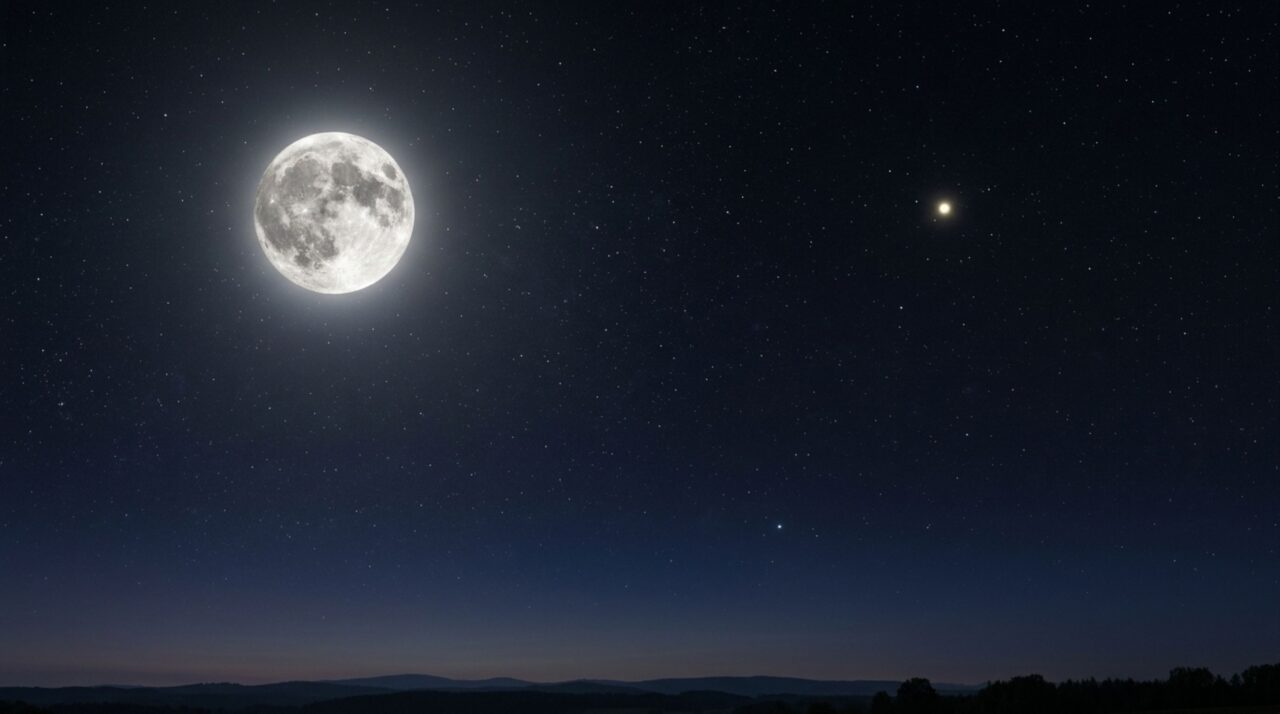 A Lua cheia vai nascer perto de dois planetas: Saturno será visível a olho nu enquanto Netuno exigirá binóculos no fim de setembro