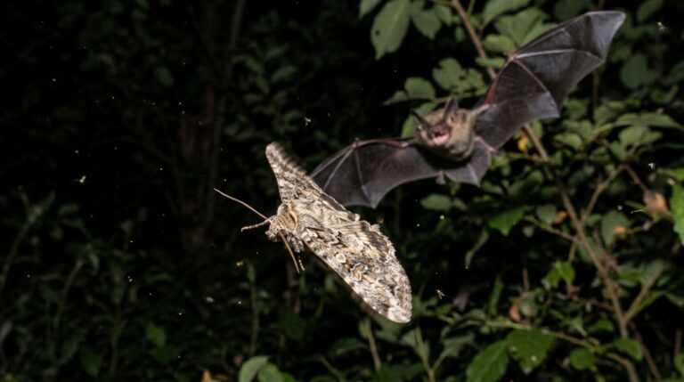 A audição ultrassônica permite que Spodoptera litura reaja à aproximação de morcegos antes do ataque