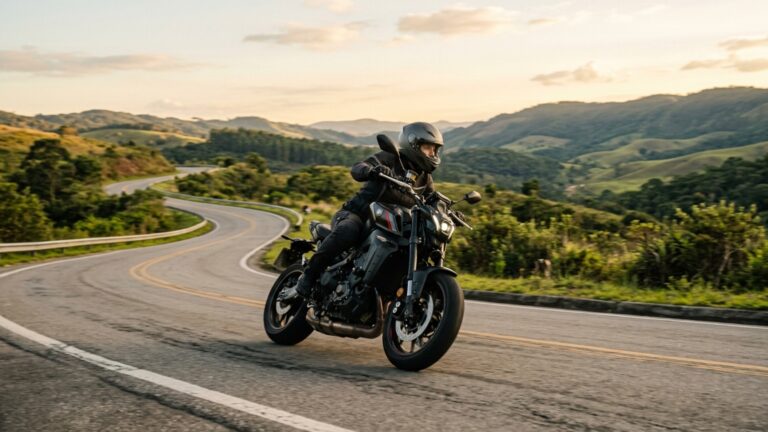 O quatro-cilindros de 948 cc entrega 124 cv nesta naked de 213 kg que ainda carrega 17 litros no tanque e mantém câmbio de 6 marchas