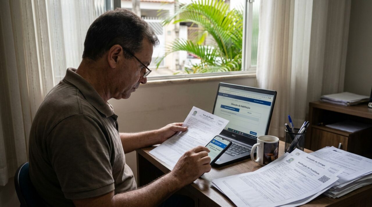 Homem é parado sem a CNH física, acredita que a consulta do agente resolverá a abordagem e descobre que a suspensão registrada no sistema exige outra análise