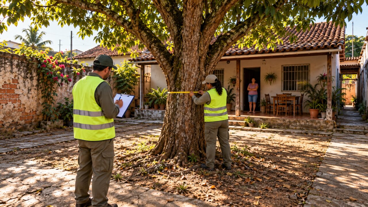 Mulher compra uma casa, encontra uma árvore enorme no quintal e decide cortá-la, mas descobre que ser dona do terreno não significa ter autorização para remover qualquer espécie