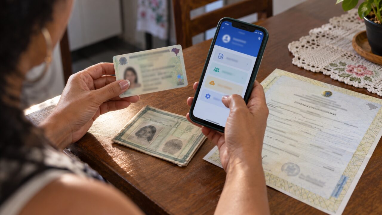 Mulher tenta atualizar o sobrenome no CPF depois do casamento e, como já possui a CIN, precisa procurar o órgão de identificação civil para fazer a alteração