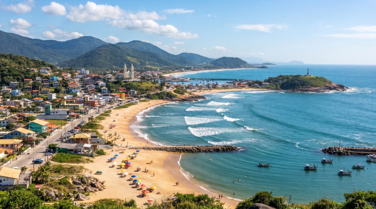 O balneário catarinense reconhecido por lei como o maior berçário natural do país para a reprodução e observação da baleia-franca