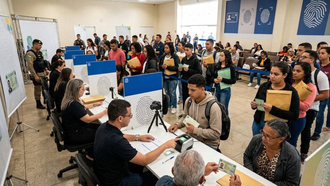 Mutirão vai emitir a nova Carteira de Identidade Nacional de graça e sem agendamento por 4 dias