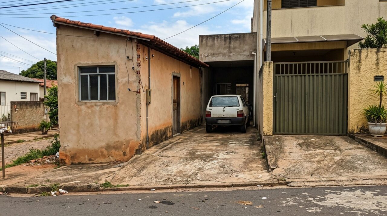 Família começa a construir garagem e descobre que o cômodo ampliado pelo vizinho ocupa o espaço previsto para a entrada, exige liberação e recebe oferta de indenização